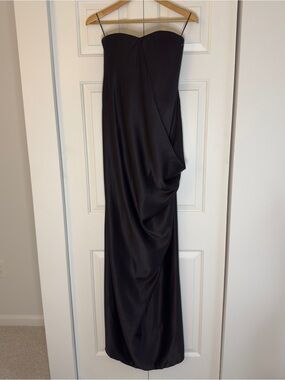 Alexander McQueen Silk Sweetheart Corset Gown